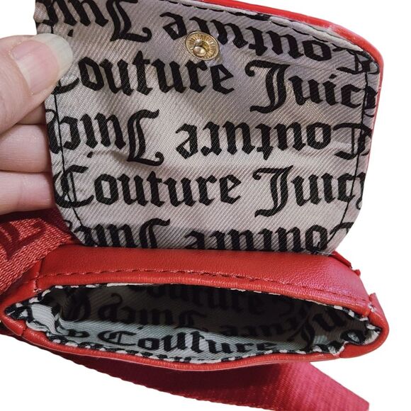 Juicy Couture Pink League Mini Tote Cool Red Handbag with Coin Purse NWT - Picture 9 of 11
